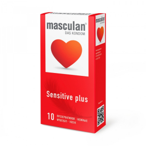 Презервативы "Masculan Sensitive Plus" розовые, супер нежные, 10шт