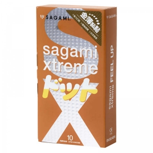 Презервативы "Sagami Xtreme Feel Up" анатомические, точечные, 10шт