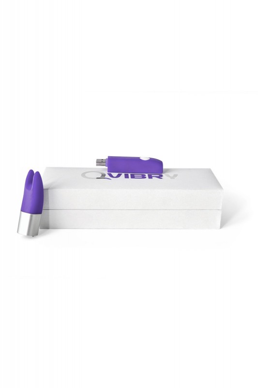 Супер мощный мини вибратор "Qvibry" фиолетовый