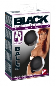 Вагинальные шарики со смещенным центром тяжести "Black Velvets" черные