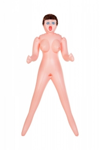 Надувная кукла с реалистичной вставкой "Dolls X" шатенка