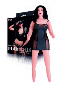 Надувная кукла с реалистичной вставкой и вибрацией "Play Dolls" полицейская