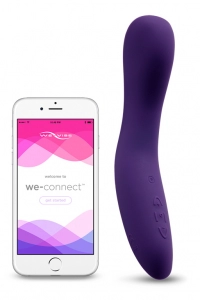 Вибратор для точки G "We-Vibe Rave" + приложение, фиолетовый
