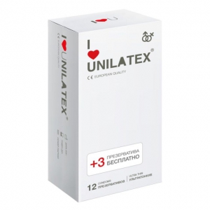 Презервативы "Unilatex" ультратонкие, 15шт