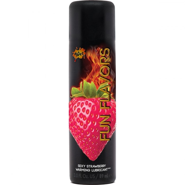 Гель "Wet Flavors Strawberry" 4 в 1, с разогревающим эффектом и вкусом клубники, 89ml 