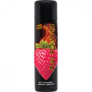 Гель "Wet Flavors Strawberry" 4 в 1, с разогревающим эффектом и вкусом клубники, 89ml