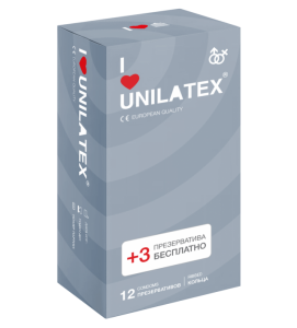 Презервативы "Unilatex" рифленая поверхность, кольца, 15шт  