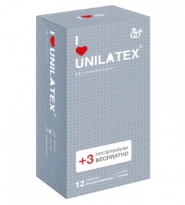 Презерватив "Unilatex" с точечной поверхностью, 15шт