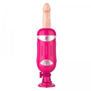 Секс машина с ротацией и возвратно-поступательными движениями "Easy Love" на присоске, розовая