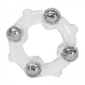Эрекционное кольцо "Stud Ring" с металлическими шариками