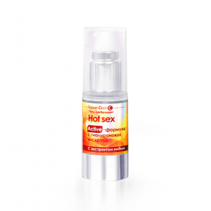 Гель возбуждающий "Love Gel Hot Sex" на водной основе, с экстрактом имбиря, 20ml