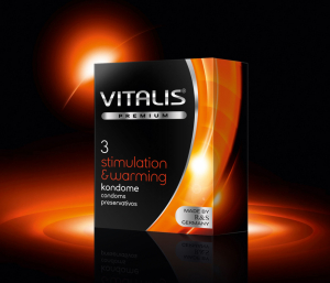 Презервативы "Vitalis Stimulation&Warming" возбуждающие, 3шт