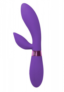 Вибратор с клиторальным стимулятором "Indeep Leyla" фиолетовый