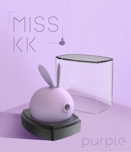 Вибратор - бесконтактный стимулятор "Miss KK" фиолетовый
