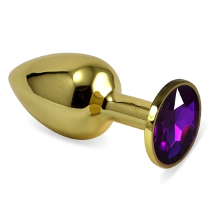 Пробка с фиолетовым кристаллом "Vandersex" золото, S