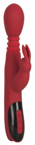 Вибратор-ротатор с возвратно-поступательными движениями "Massager" красный