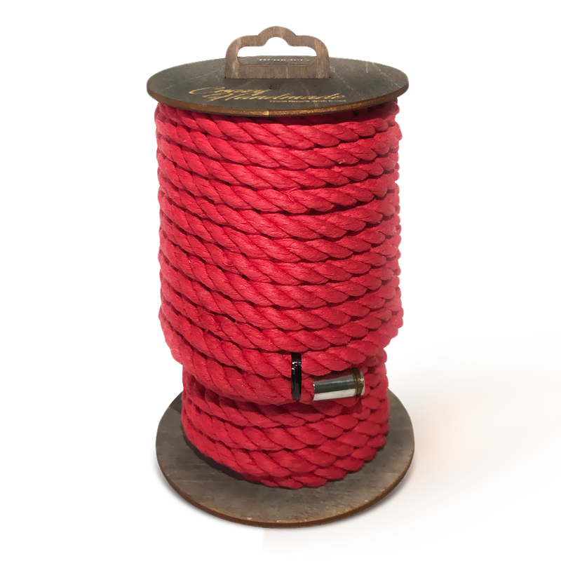 Веревка для шибари "Crazy Handmade" хлопок, красная, 10м 
