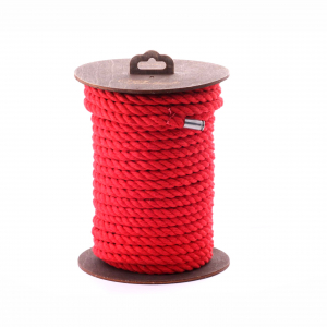Веревка для шибари "Crazy Handmade" хлопок, красная, 10м