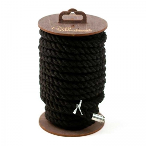 Веревка для шибари "Crazy Handmade" черная, 20м