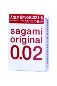Презервативы полиуретановые "Sagami Original 0,02" 3шт