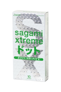 Презервативы "Sagami Xtreme" тонкие, с точками, 10шт