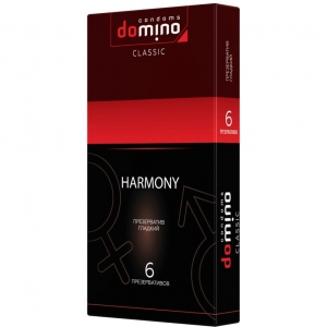 Презервативы "Domino Harmony" гладкие, 6шт