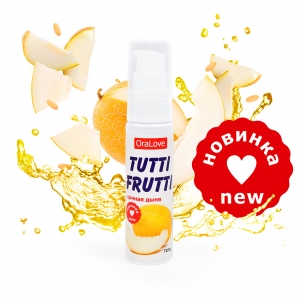 Гель "Tutti-Frutti" с ароматом и вкусом сочной дыни, 30ml 