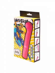 Вибратор с изогнутой головкой "Universe Rockys" розовый