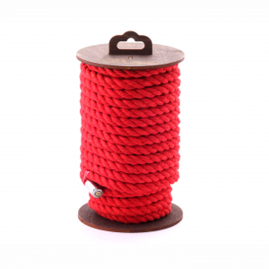 Веревка для шибари "Crazy Handmade" хлопок, красная, 20м