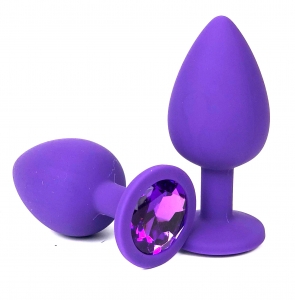 Пробка с фиолетовым кристаллом "Vandersex" фиолетовая, S