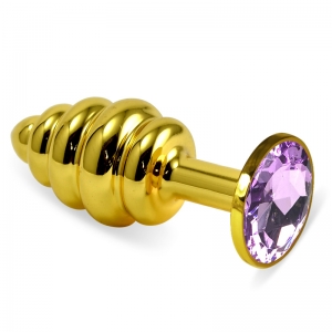 Пробка рельефная "Vandersex"  золото, фиолетовый кристалл, M