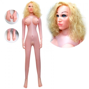 Кукла надувная с вибрацией "Pretty Doll Анжелика" вагина-анус