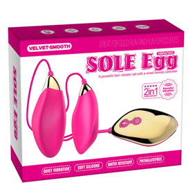Виброяйца супер мощные "Sole Egg" с кнопкой "супер оргазм"