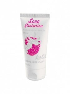 Гель "Love Protection" с ароматом и вкусом малины, 50ml