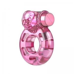 Эрекционное кольцо с вибрацией "Vibro Ring" розовое