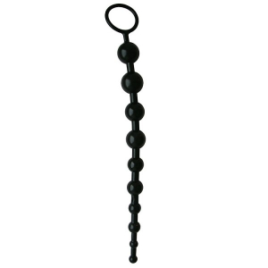 Анальная цепочка из 10 шаров "EroWoman" черная