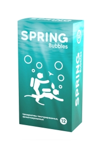 Презервативы "Spring Bubbles" с точечной поверхностью, 12шт