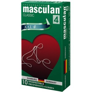 Презервативы "Masculan XXL" розовые, увеличенный размер, 10шт