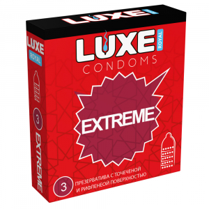 Презервативы "Luxe Extreme" рельеф и точки, 3шт
