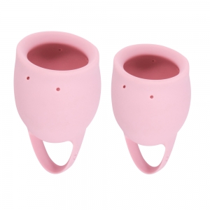 Набор менструальных чаш "Lola Magnolia" розовые, 2шт
