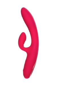 Вибратор + вакуумно-волновой стимулятор "JOS Enila" с подогревом, розовый