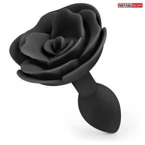 Пробка "Notabu BDSM" черная роза
