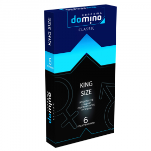 Презервативы "Domino King Size" увеличенный размер, 6шт