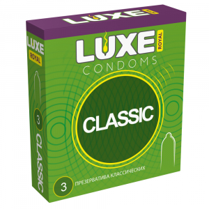 Презервативы "Luxe Classic" гладкие, 3шт