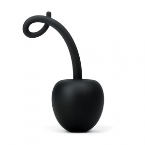 Вагинальный шарик в виде яблочка "Silicone" черный