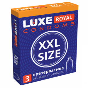 Презервативы "Luxe XXL Size" увеличенный размер, 3шт