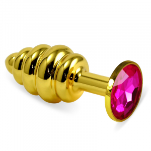 Пробка рельефная "Vandersex"  золото, розовый кристалл, M