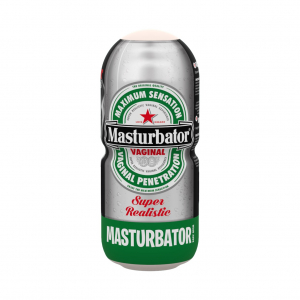 Мастурбатор в тубусе "Heineken" реалистичная вагина