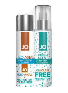 Гель анальный "JO H2O Anal Original" + очиститель для секс игрушек "JO Fresh Scent"