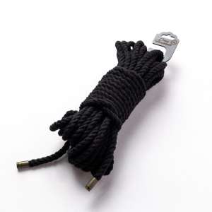 Веревка для шибари "Crazy Handmade" хлопок, черная, 15м
